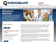 Tablet Screenshot of medquip.com
